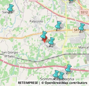 Mappa Via la Sorgente, 37060 Sona VR, Italia (2.92273)