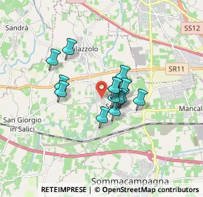 Mappa Via la Sorgente, 37060 Sona VR, Italia (1.09786)