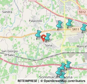 Mappa Via la Sorgente, 37060 Sona VR, Italia (2.78091)