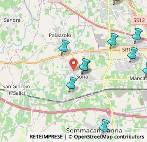 Mappa Via la Sorgente, 37060 Sona VR, Italia (2.50636)
