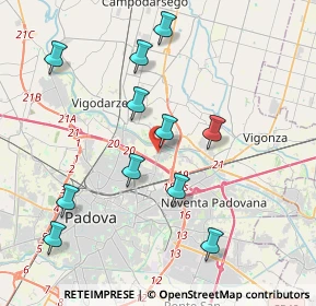 Mappa Via Alfredo Cappellini, 35129 Padova PD, Italia (4.04182)