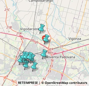 Mappa Via Alfredo Cappellini, 35129 Padova PD, Italia (4.17909)