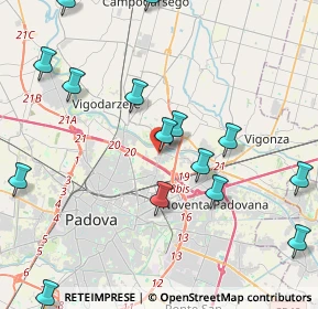 Mappa Via Alfredo Cappellini, 35129 Padova PD, Italia (4.98333)