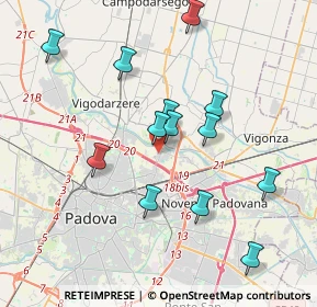 Mappa Via Alfredo Cappellini, 35129 Padova PD, Italia (3.66923)