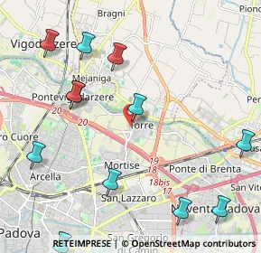 Mappa Via Alfredo Cappellini, 35129 Padova PD, Italia (2.64167)