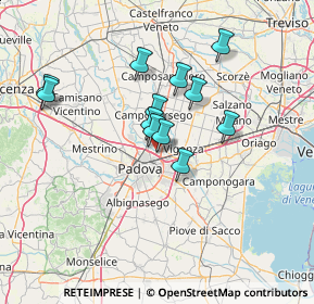 Mappa Via Alfredo Cappellini, 35129 Padova PD, Italia (11.28833)