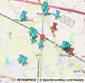 Mappa Via Ca' Silvestri, 35136 Padova PD, Italia (1.0245)