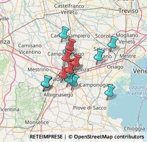 Mappa Via Francia, 35010 Vigonza PD, Italia (9.62)