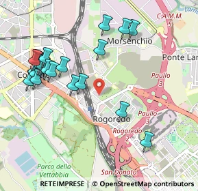 Mappa MI 20100, 20138 Milano MI, Italia (1.1055)