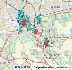 Mappa MI 20100, 20138 Milano MI, Italia (3.6795)