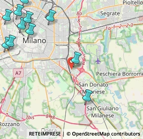 Mappa MI 20100, 20138 Milano MI, Italia (6.27818)