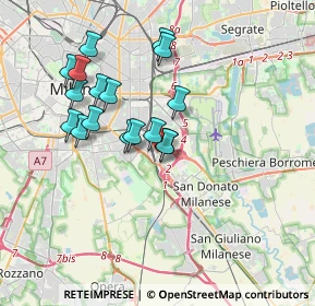 Mappa MI 20100, 20138 Milano MI, Italia (3.23824)
