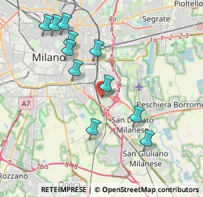 Mappa MI 20100, 20138 Milano MI, Italia (3.99636)