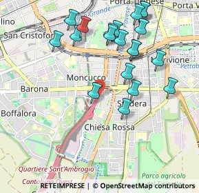 Mappa Via dell'Innominato, 20142 Milano MI, Italia (1.0655)