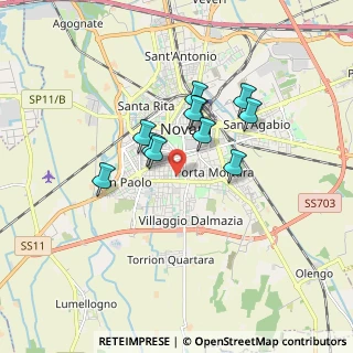 Mappa Via Delle Fioraie, 28100 Novara NO, Italia (1.30545)