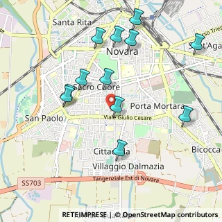 Mappa Via Delle Fioraie, 28100 Novara NO, Italia (1.05917)