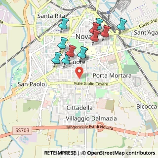 Mappa Via Delle Fioraie, 28100 Novara NO, Italia (0.93417)