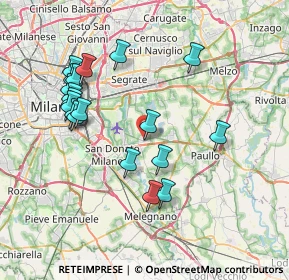 Mappa Via 2 Giugno, 20068 Peschiera Borromeo MI, Italia (7.64)