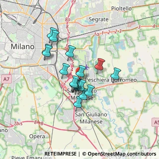 Mappa Via XXV Aprile, 20097 San Donato Milanese MI, Italia (2.66882)