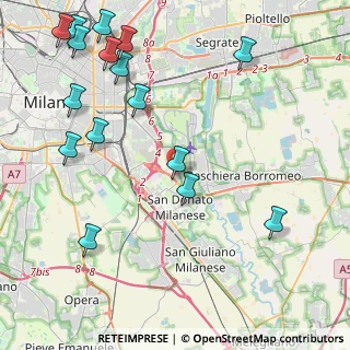Mappa Via XXV Aprile, 20097 San Donato Milanese MI, Italia (5.47875)