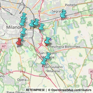 Mappa Via XXV Aprile, 20097 San Donato Milanese MI, Italia (4.50938)