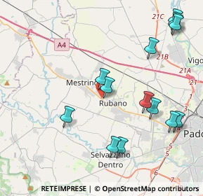 Mappa SS  11 Km 375+835 N. Snc, 35035 Mestrino PD, Italia (4.60231)