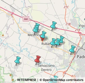 Mappa SS  11 Km 375+835 N. Snc, 35035 Mestrino PD, Italia (4.33462)