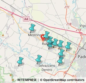 Mappa SS  11 Km 375+835 N. Snc, 35035 Mestrino PD, Italia (3.29091)
