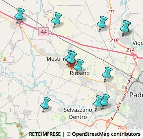 Mappa SS  11 Km 375+835 N. Snc, 35035 Mestrino PD, Italia (4.39333)