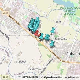 Mappa SS  11 Km 375+835 N. Snc, 35030 Rubano PD, Italia (0.29517)