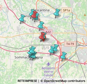 Mappa Via Tevere, 37060 Sona VR, Italia (3.404)