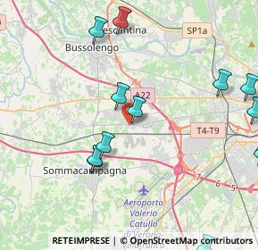 Mappa Via Tevere, 37060 Sona VR, Italia (5.64133)