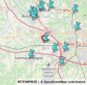 Mappa Via Tevere, 37060 Sona VR, Italia (4.684)