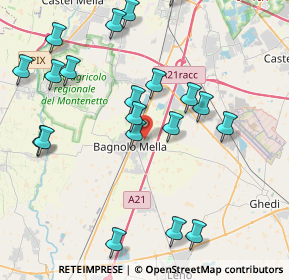 Mappa Via Aldo Moro, 25021 Bagnolo Mella BS, Italia (4.5415)