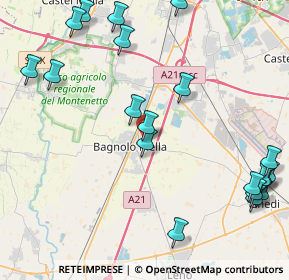 Mappa Via Aldo Moro, 25021 Bagnolo Mella BS, Italia (5.4655)