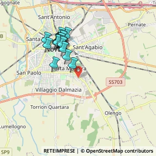 Mappa Via Silvio Spaventa, 28100 Novara NO, Italia (1.865)