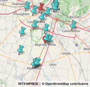 Mappa Via degli Alpini, 25021 Bagnolo Mella BS, Italia (8.758)