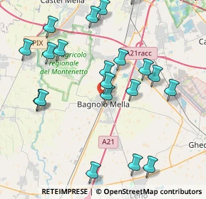 Mappa Via degli Alpini, 25021 Bagnolo Mella BS, Italia (4.4565)