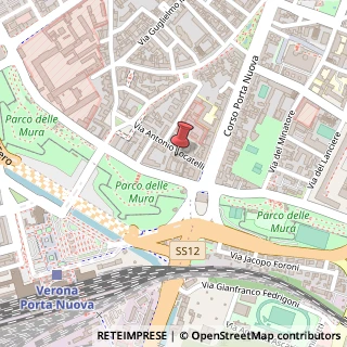 Mappa Via Locatelli, 10/12, 37122 Verona, Verona (Veneto)