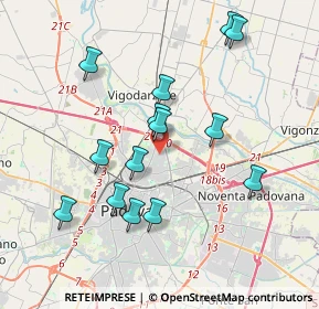 Mappa Via Beato Giuseppe Cafasso, 35133 Padova PD, Italia (3.67643)