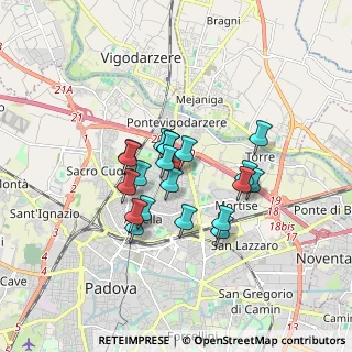 Mappa Via Beato Giuseppe Cafasso, 35133 Padova PD, Italia (1.279)