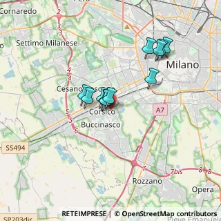Mappa Via Francesco Petrarca, 20090 Corsico MI, Italia (2.80909)