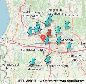 Mappa 37060 Lugagnano VR, Italia (5.84071)