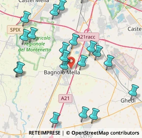 Mappa Via Concarena, 25021 Bagnolo Mella BS, Italia (4.5765)