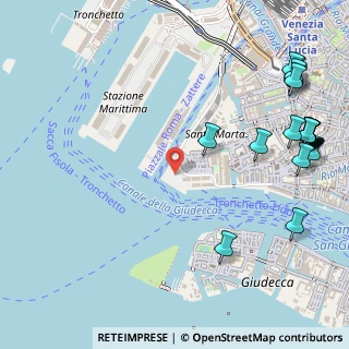 Mappa Dorsoduro Santa Marta, 30123 Venezia VE, Italia (0.7595)