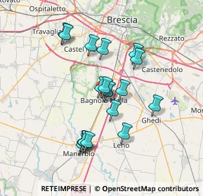 Mappa Via Giacomo Leopardi, 25021 Bagnolo Mella BS, Italia (5.96)