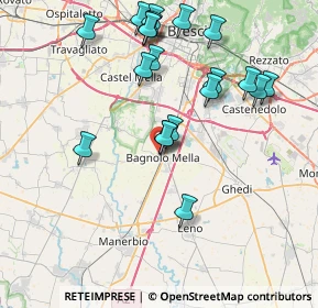 Mappa Via Giacomo Leopardi, 25021 Bagnolo Mella BS, Italia (8.248)