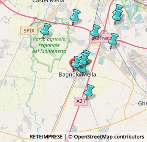 Mappa Via Giacomo Leopardi, 25021 Bagnolo Mella BS, Italia (3.20417)