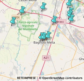 Mappa Via Giacomo Leopardi, 25021 Bagnolo Mella BS, Italia (4.46455)