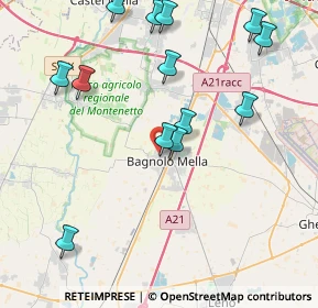 Mappa Via Giacomo Leopardi, 25021 Bagnolo Mella BS, Italia (4.54308)